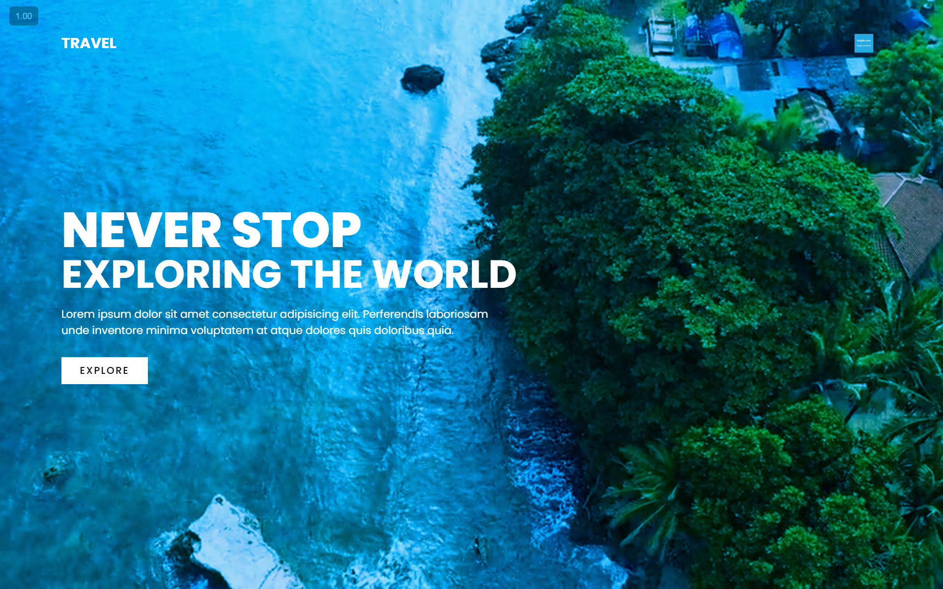 Video Background Website preview